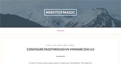 Desktop Screenshot of misfitofmagic.com
