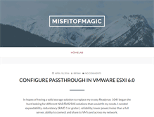 Tablet Screenshot of misfitofmagic.com